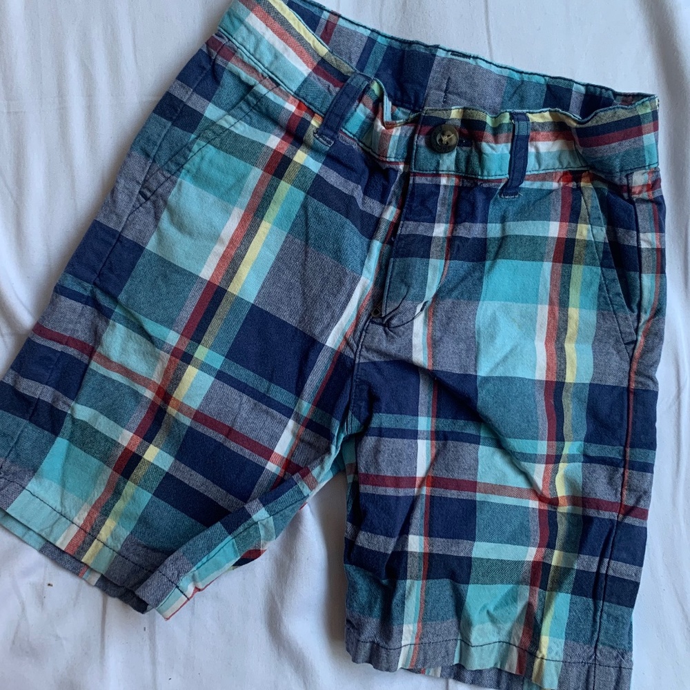 BOYS JANIE AND JACK BOYS PLAID SHORTS SIZE 2T